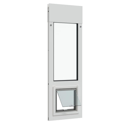 Liberty Cat Door for Horizontal Windows| Cat Door for Vinyl Windows | Sturdy Design for Window Insert | White Frame | 46" - 49" Height Range